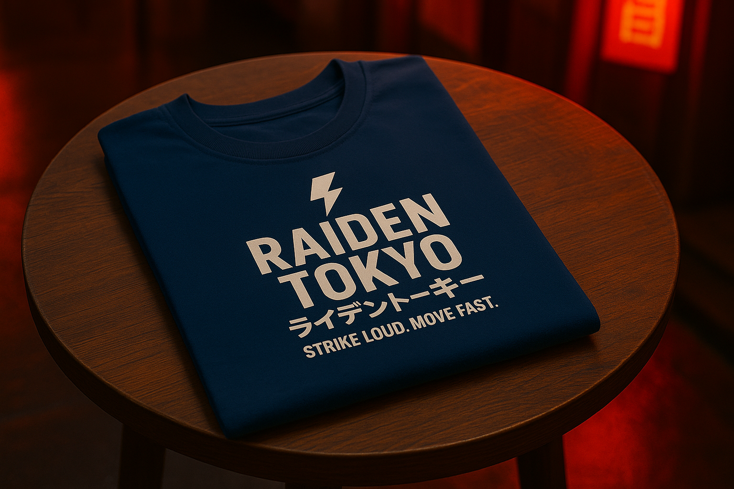Polera RAIDEN TOKYO – Azul Eléctrico