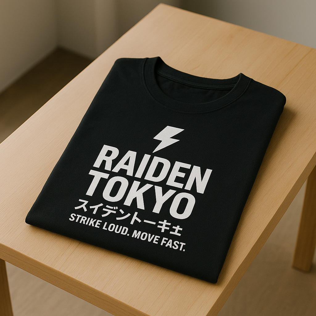 Polera RAIDEN TOKYO – Black Statement Edition